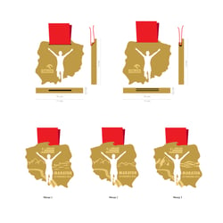 Medal design for the Orlen Warsaw Marathon