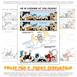 Comicseite für den Carl Barks Gedenkband von Ehapa