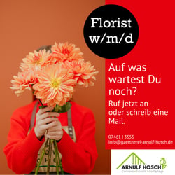 2022 Hosch Stellenanzeige FacebookInstagram Entwurf Florist
