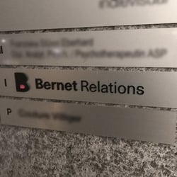 Bernet Relations AG, Aussenbeschriftung