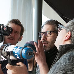 am Set mit Satisfiction für Josko, making the Making-of