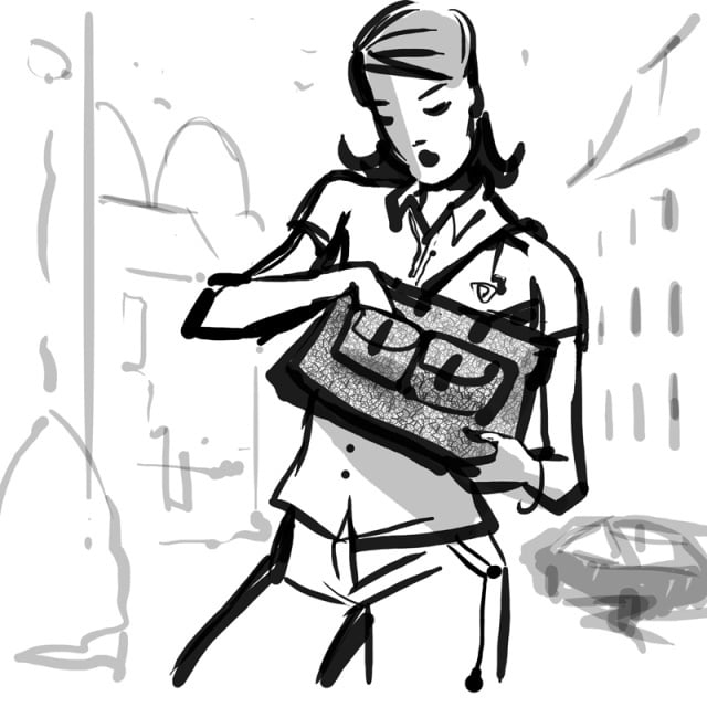Woman with bag