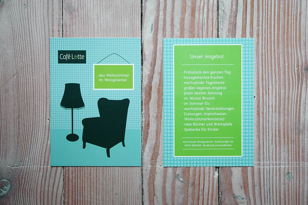 Flyer Café Lotte, Darmstadt