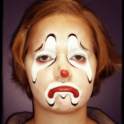 Clown traurig
