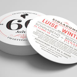 Einladung Bierdeckel