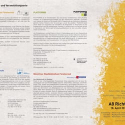 Platform3, Programm & Plakat