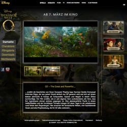 Disney-Oz-Webseite