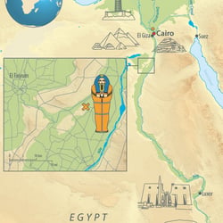 Karte Ägypten
