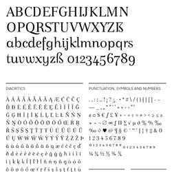 Font Anima Regular • Glyphs