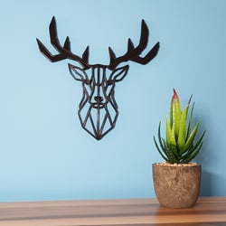 3D-Hirschskulptur für die Wand