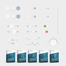 UI Elements for CosmosDirekt