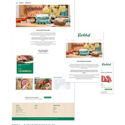 Der Eichhof Onlineshop Design Adaption
