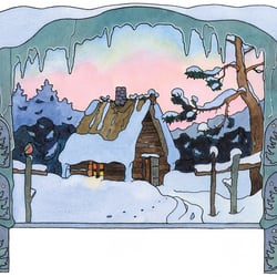 Haus im Schnee