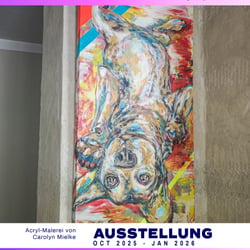 Ausstellung in Cottbus, carographic, Pop Art Kunst der Malerei von Carolyn Mielke