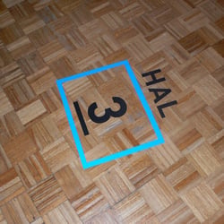 Kunsthal Rotterdam Signage System – Floor Signage / Wayfinding System element