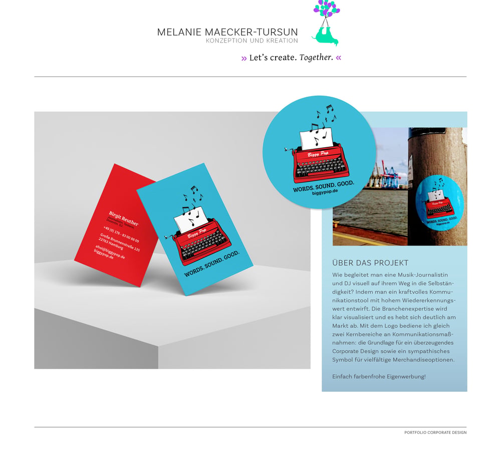 Corporate Design Biggy Pop