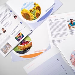 quadratische Broschüre – für junge Talente – Ferienprogramm