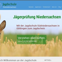 www.jägerprüfung-niedersachsen.de – Internetpräsenz der Jagdschule Südniedersachsen