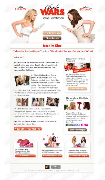 Bride Wars Kinofilm