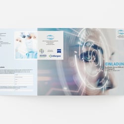 Augenklinik Mainfranken | Folder für eine Veranstaltung zur Weiterbildung