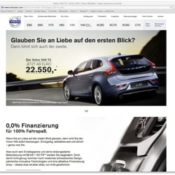 Volvo V40 – Landingpage