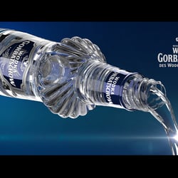 Wodka Gorbatschow Plakat (3D Visualisierung)