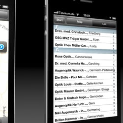 iPhone App für Hecht Contactlinsen Listenansicht