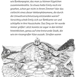 Illustration im TB „Gefangen im Riesenbuch“