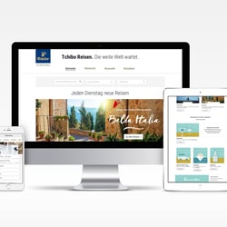 Tchibo Reisen: Reisewebsite Responsive