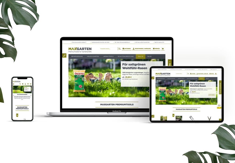 Onlineshop MAXGARTEN