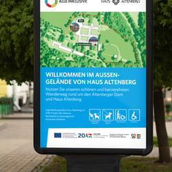 Erstellung eines Infpplakats, Design für digitale Informationsstehlen