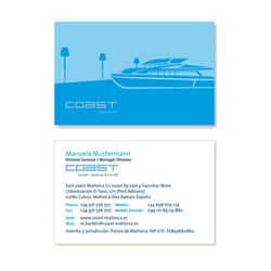 Vistenkarte Gestaltung für Coast Mallorca