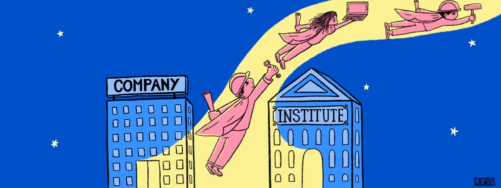 How can companies cooperate with education institutes to develop their workforce?
