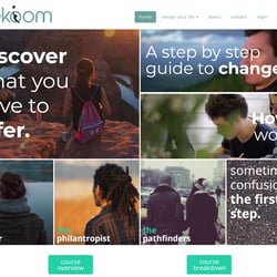 Webdesign für die kanadische Videokurs Plattform Bekoom.com