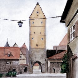 Aquarelle – Dinkelsbühl (Bayern)