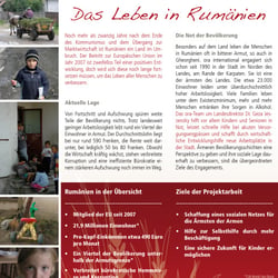 Projektbeschrieb für die Hilfsorganisation ORA International