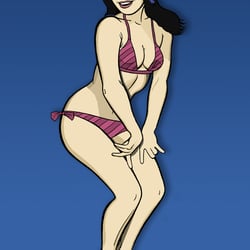 PinUp Illustration – Bettie Page