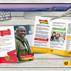 Wahlkampf-Broschüre Landtagswahl 2017 (Serge Menga)