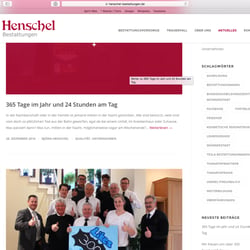 Blogseite von henschel-bestattungen.de