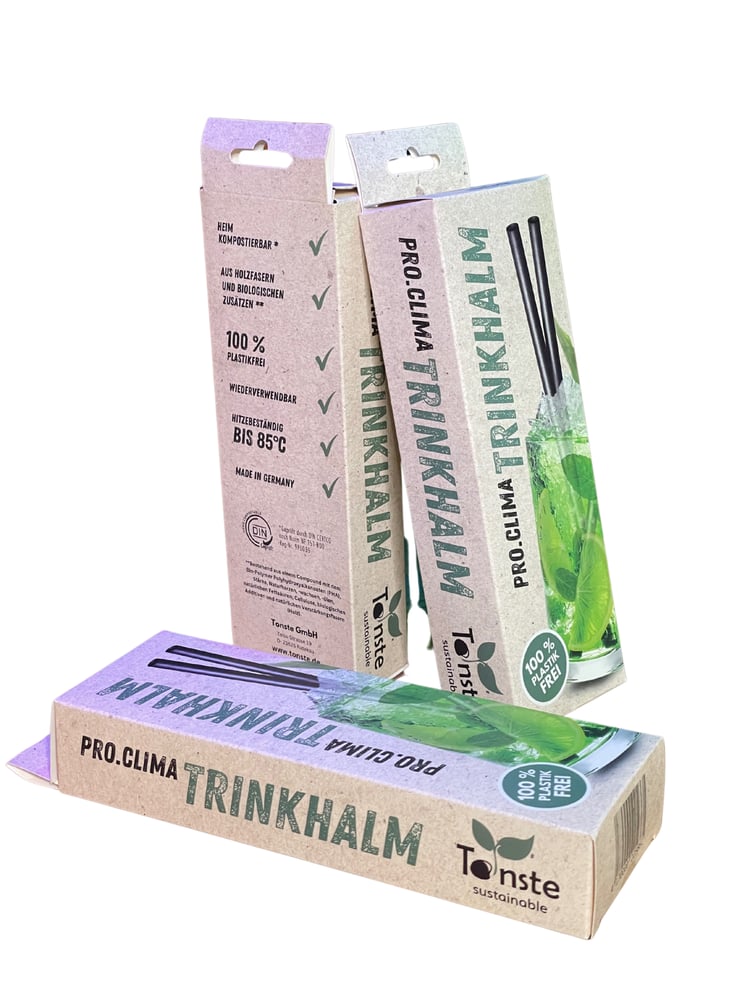 Verpackung: Pro-Clima Trinkhalme