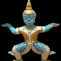 Figur in Thailand (HG schwarz)