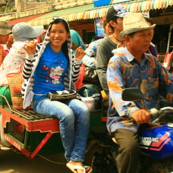 streets of kampot, cambodia