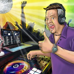 Portrait-Illustration Dj Mike