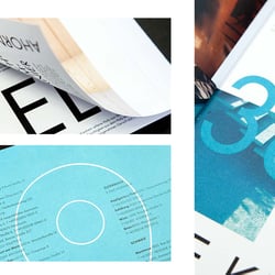 Kontrast aus plakativer Typo und Mikrotypografie