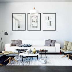 Innenraumvisualisierung Wohnzimmer