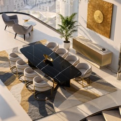 Innenvisualisierung: Elegant. Skulptural. Dubai.