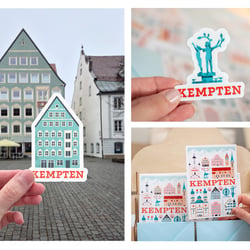 Postcards and Magnets Design for the Kempten city