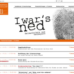 Landshuter Literaturtage 2016 – responsive Webseite