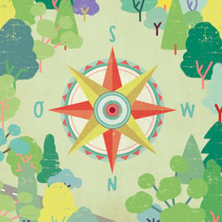 Detail der Karte fürs Wilde Möhre Festivals 2017