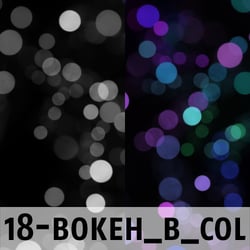 Beispiel für Pinsel-Set: Bokehs